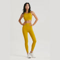 Hollow Out Gym Outfit for Women - 2-Piece Workout Set: Sports Bra & Leggings
