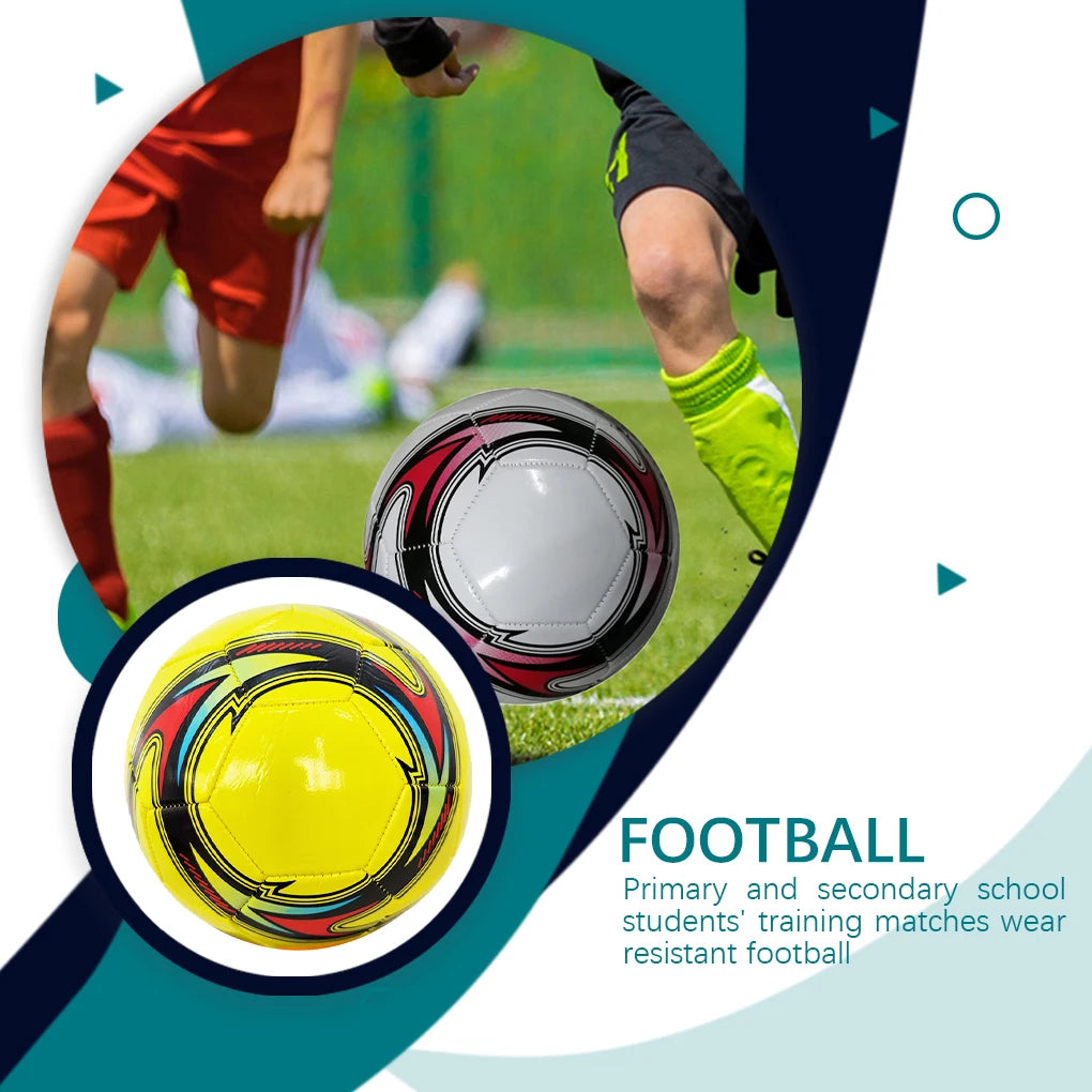 Durable Size 5 Rubber Soccer Ball - Leakproof Training Football for Campus Play