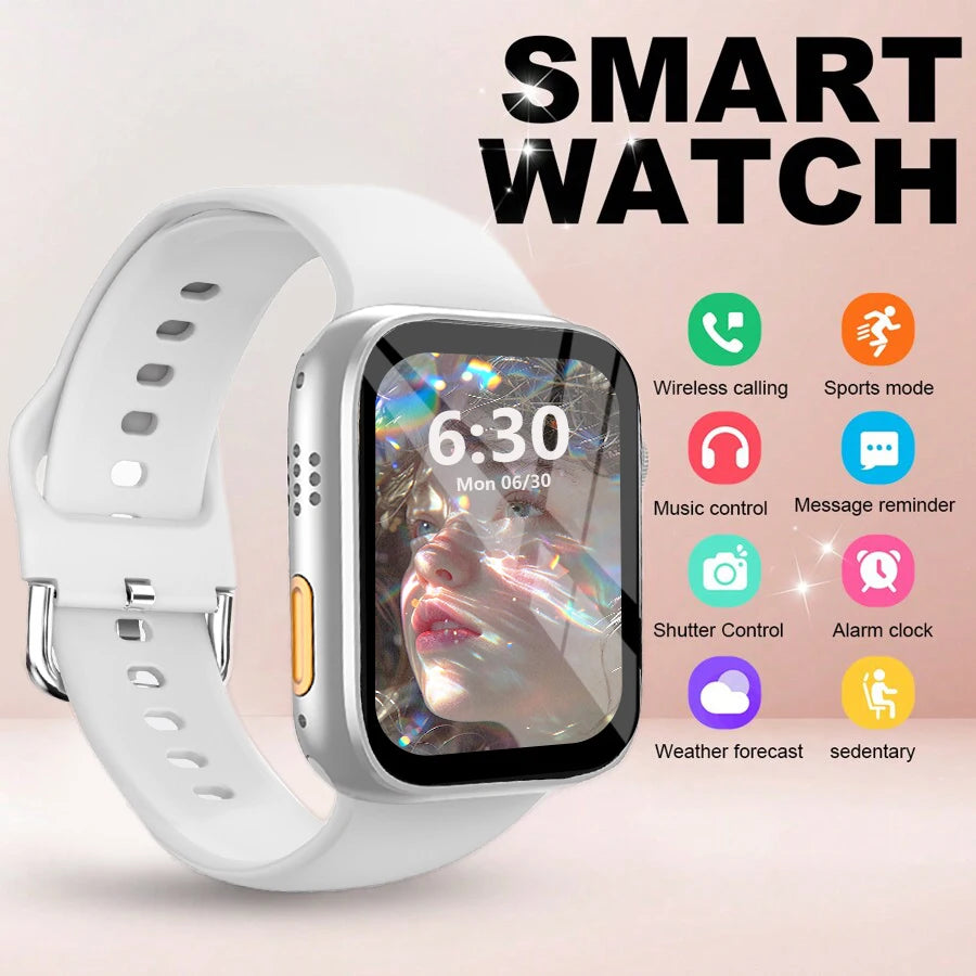 Smart Watch with 2.01'' HD Display – Wireless Calling, Message Notifications, Fitness Tracking, Music Control for Men & Women