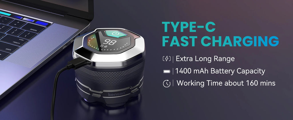 KENSEN Electric Head Shaver for Bald Men 6D Magnetic Razor Hair Trimmer USB Rechargeable LED Display Wet/Dry Shave Beard Shaver - trendingshoping.com