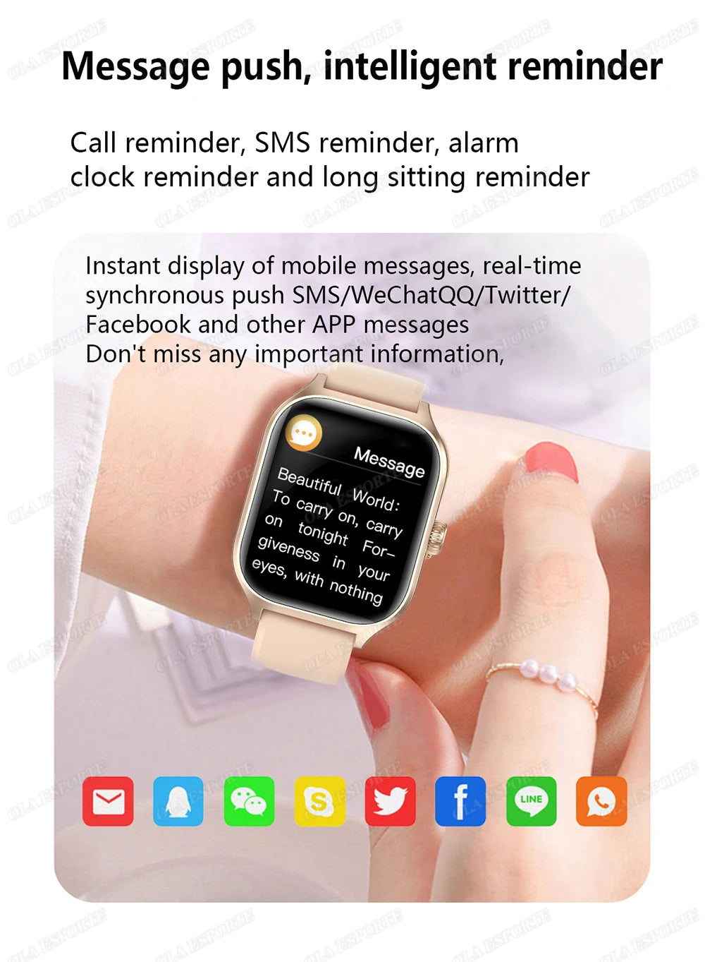 1.83'' Smart Watch for Android & iOS – HD Display, Bluetooth Call, Message Alerts, Music, Sports Modes for Men & Women Gift