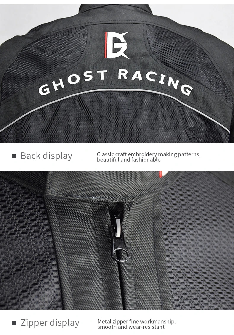 Men Motorcycle Armor Jacket Coat Summer and Winter Warm Motorbike Riding Reflective Anti Collision Moto Protective Gear