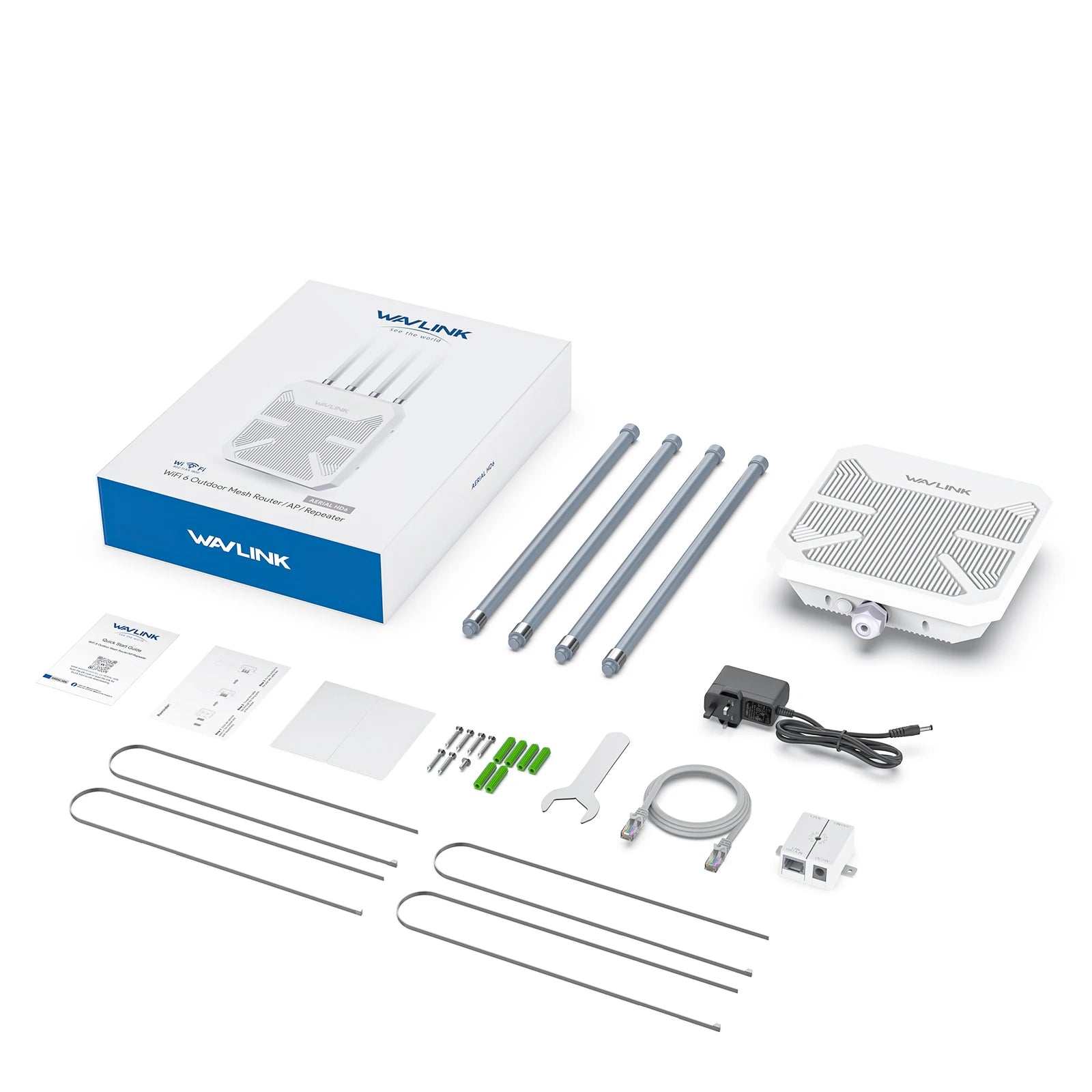 WAVLINK AC600/1200 High Power Outdoor Router Dual Band Weatherproof Long Range Mesh Technology 4 Directional Antennas - trendingshoping.com