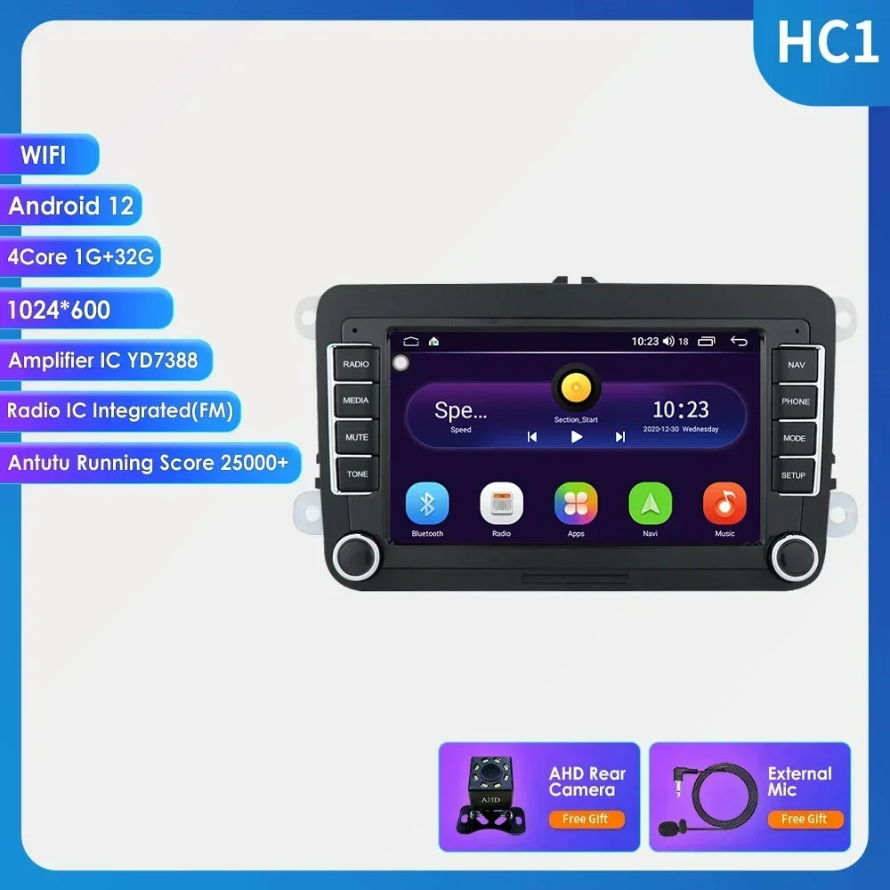 Android 13 Car Radio for VW POLO GOLF 5 6 Plus PASSAT B6 JETTA TIGUAN TOURAN SHARAN SCIROCCO CADDY Seat Carplay Audio Stereo GPS - trendingshoping.com