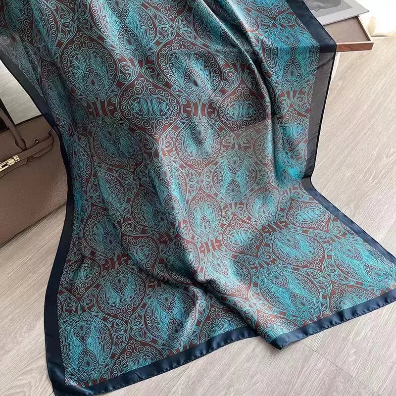 Spring Scarf Women's Luxury Design Polyester Material Soft Shawl Beach Scarf