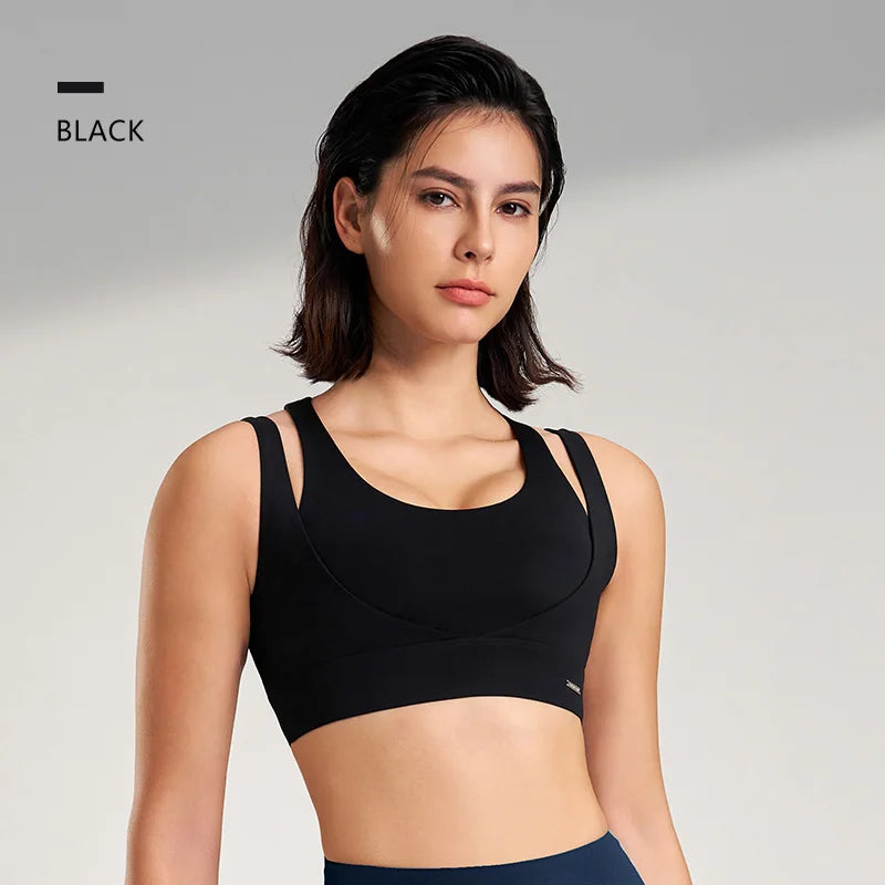 Women’s Sports Top Gym Tank Supportive Sports Bra High Elasticity Fitness Crop Top