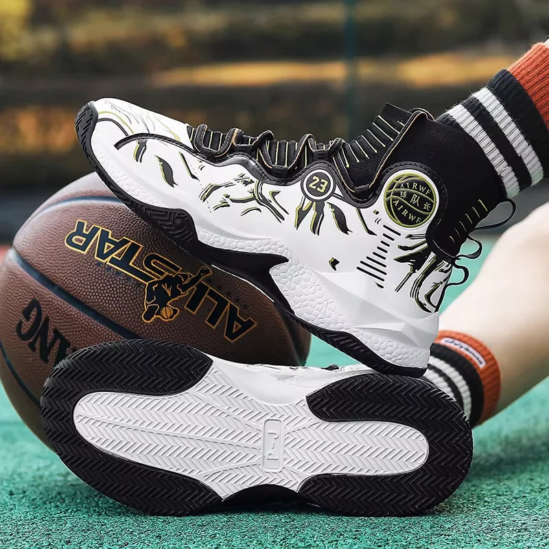 2025 Men’s Basketball Sneakers | Anti-Skid Cushioning Sports Shoes for Training & Casual Wear