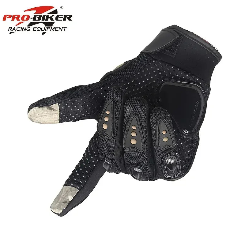 Touch Screen Motorcycle Gloves Breathable Anti Slip Sports Riding Gloves