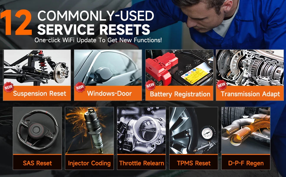 FOXWELL NT726 OBD2 Scanner All System Bidirectional Scan Tools Code Reader 12 Reset DPF TPMS SAS OBD 2 Car Diagnostic Scan Tool - trendingshoping.com