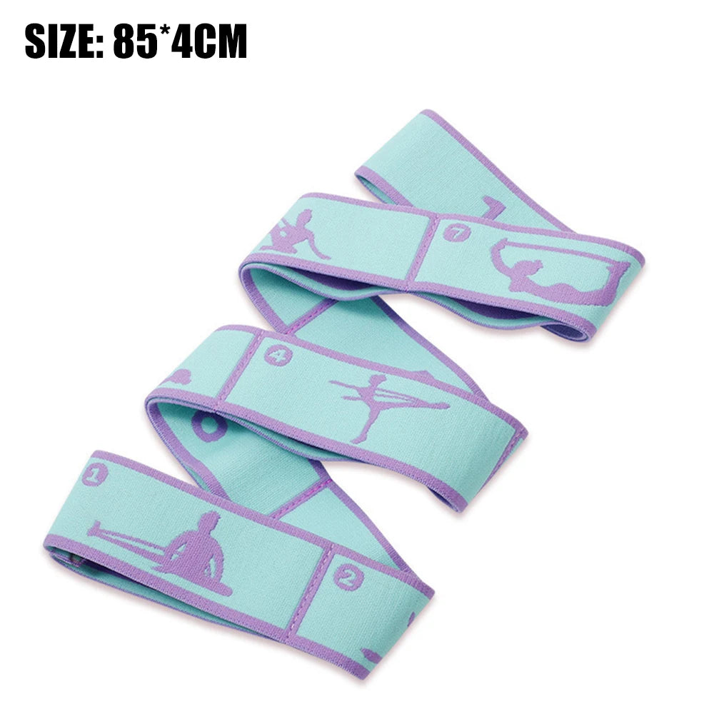 Yoga Resistance Band Elastic Stretching Belt Pilates Fitness Pull Strap Multi Functional Workout