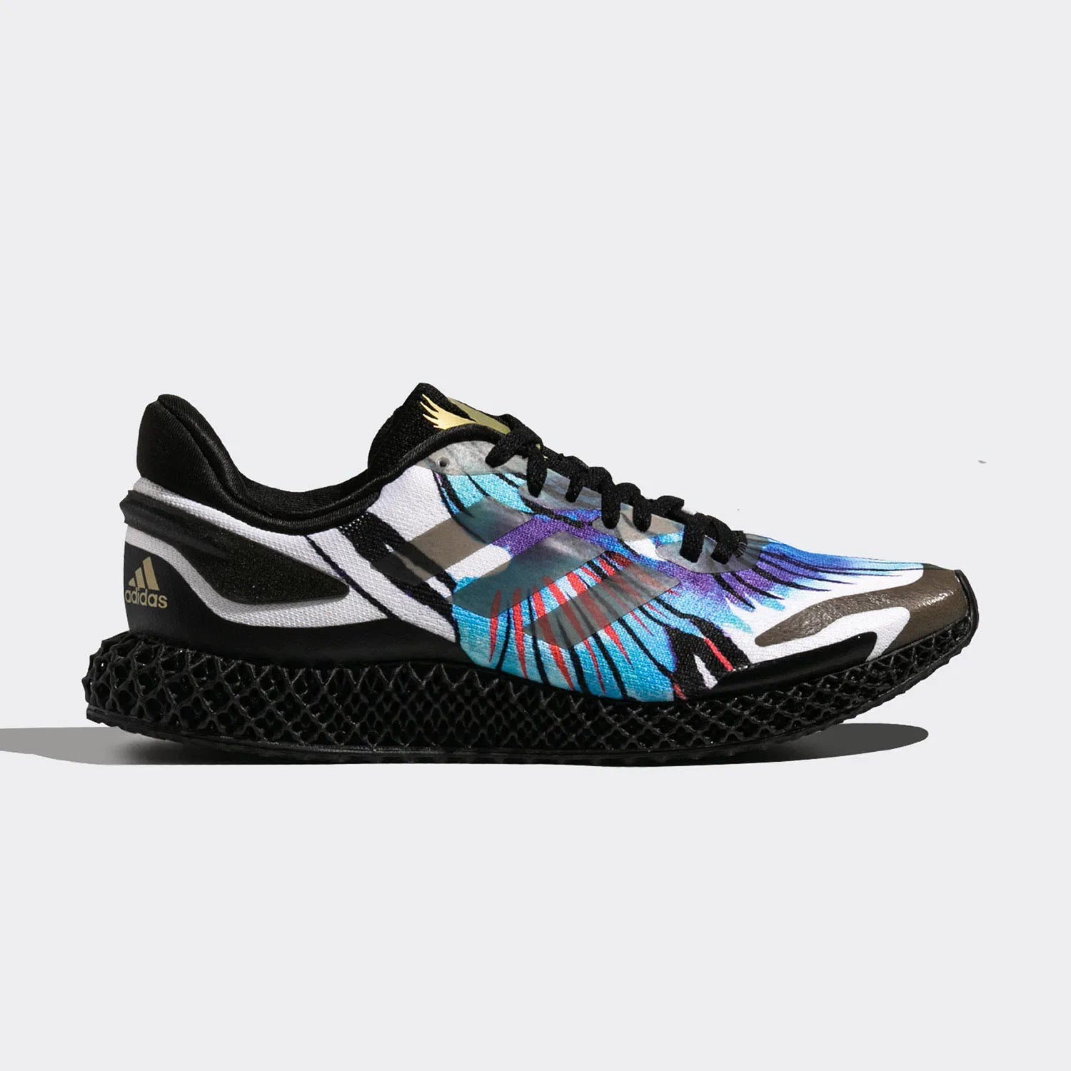 Unisex 3D-Printed Lattice Midsole Running Shoes - Digital Light Synthesis Athletic Sneakers - FV5278 - Black