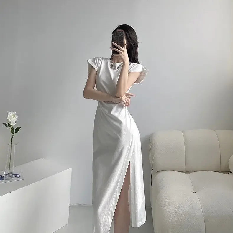 White Dresses for Women 2025 Woman Dress Clothes Midi X New in Chic and Elegant Pretty Cheap Casual Y2k Outfits Harajuku
