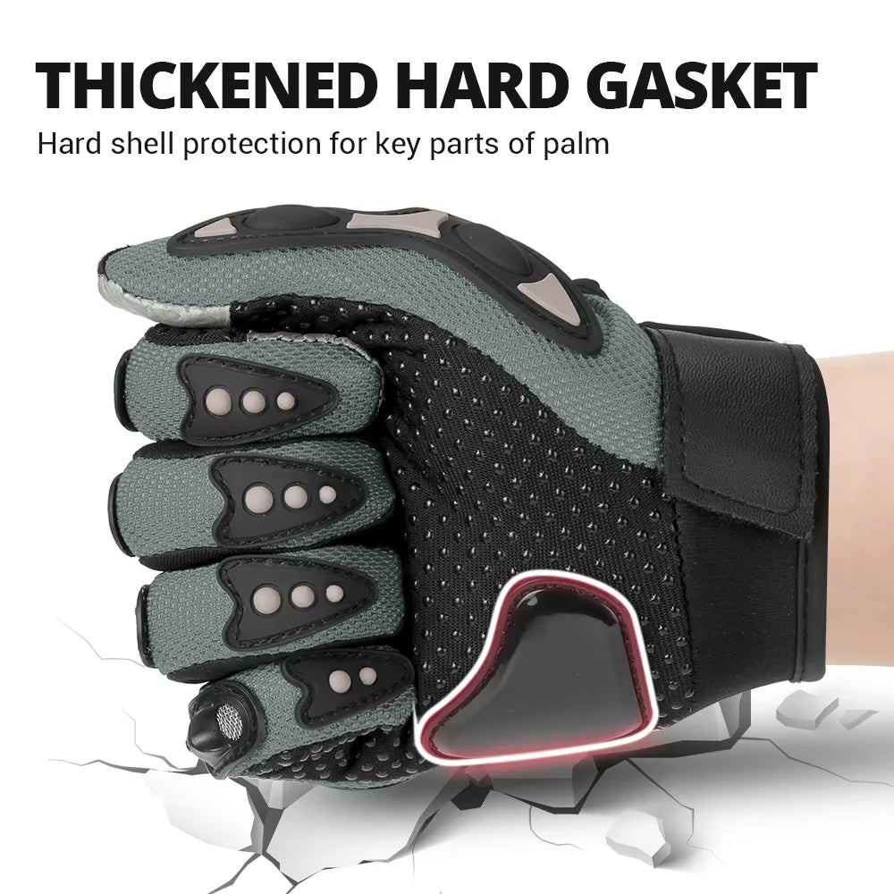 Motorcycle Gloves Full Finger Breathable Touch Screen Off Road Riding Gloves
