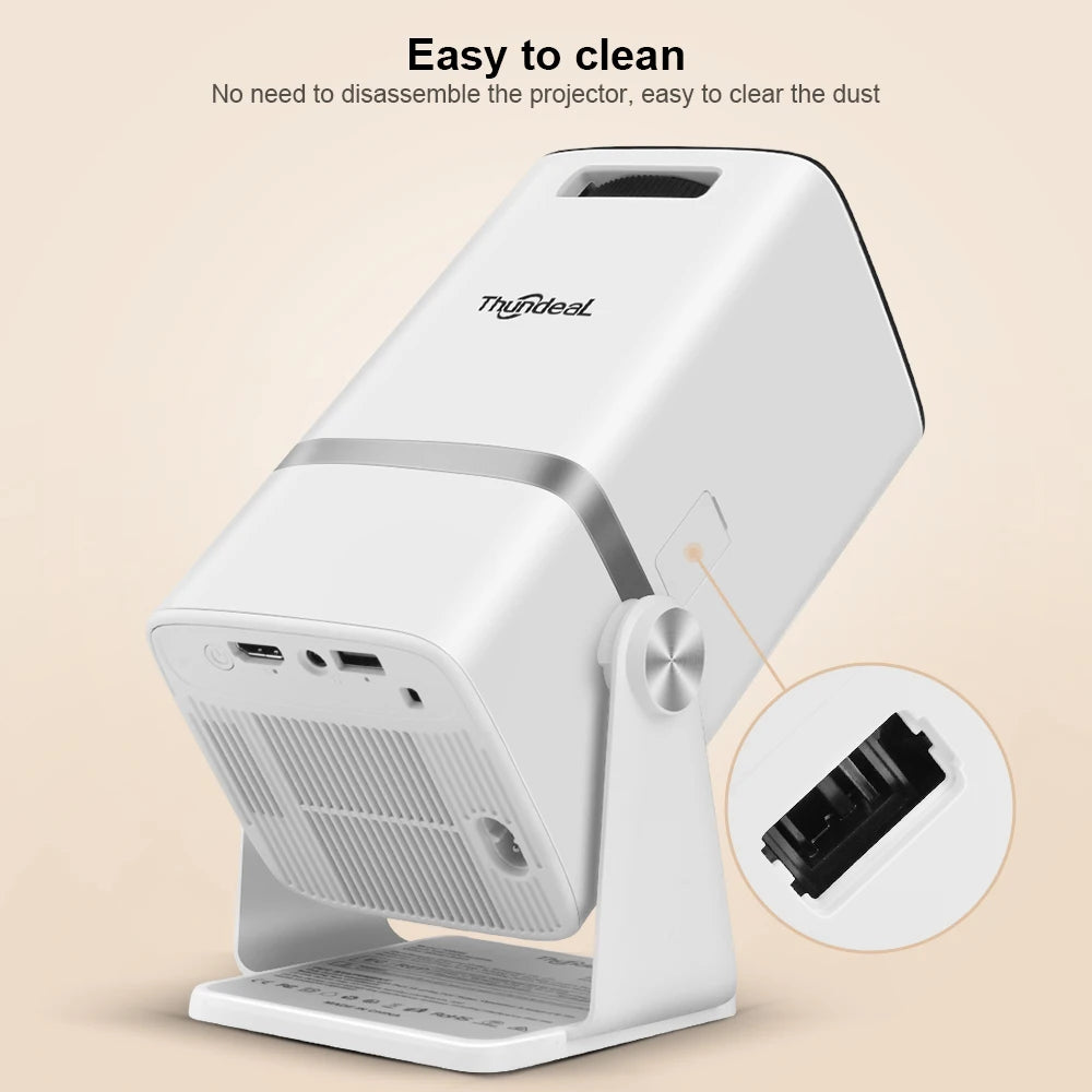 ThundeaL TD80W 4K Full HD Projector – Android Smart WiFi Home Theater Video Projector