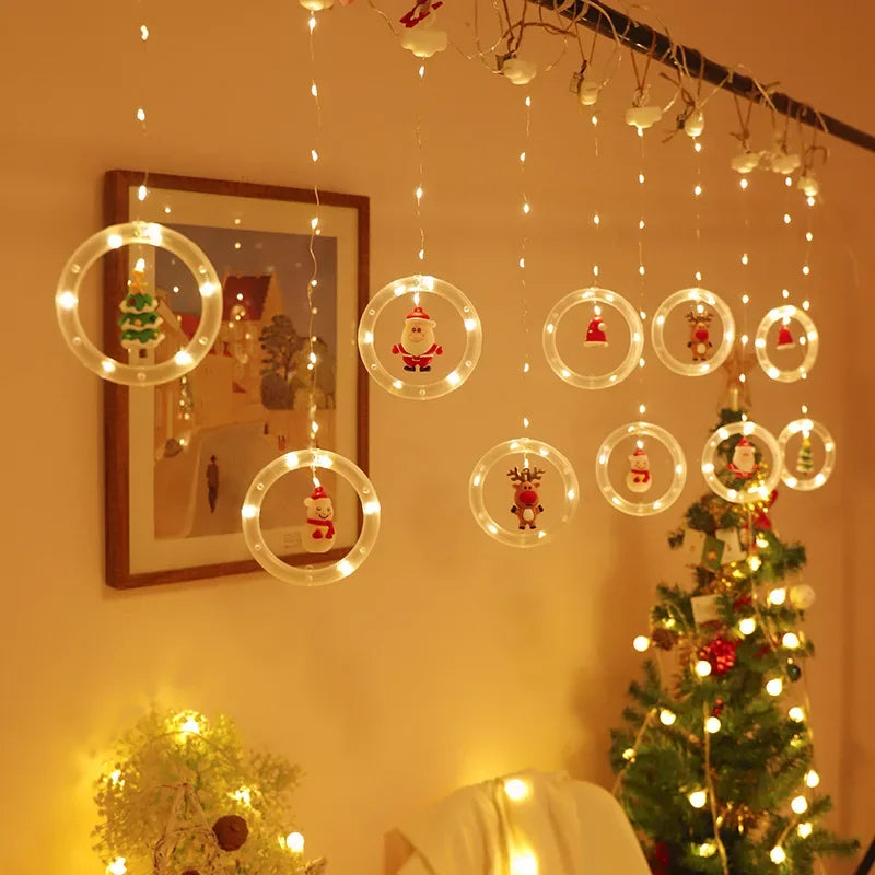 Christmas Wish Ball LED Fairy Curtain Light String Wedding Holiday Garland Lamp