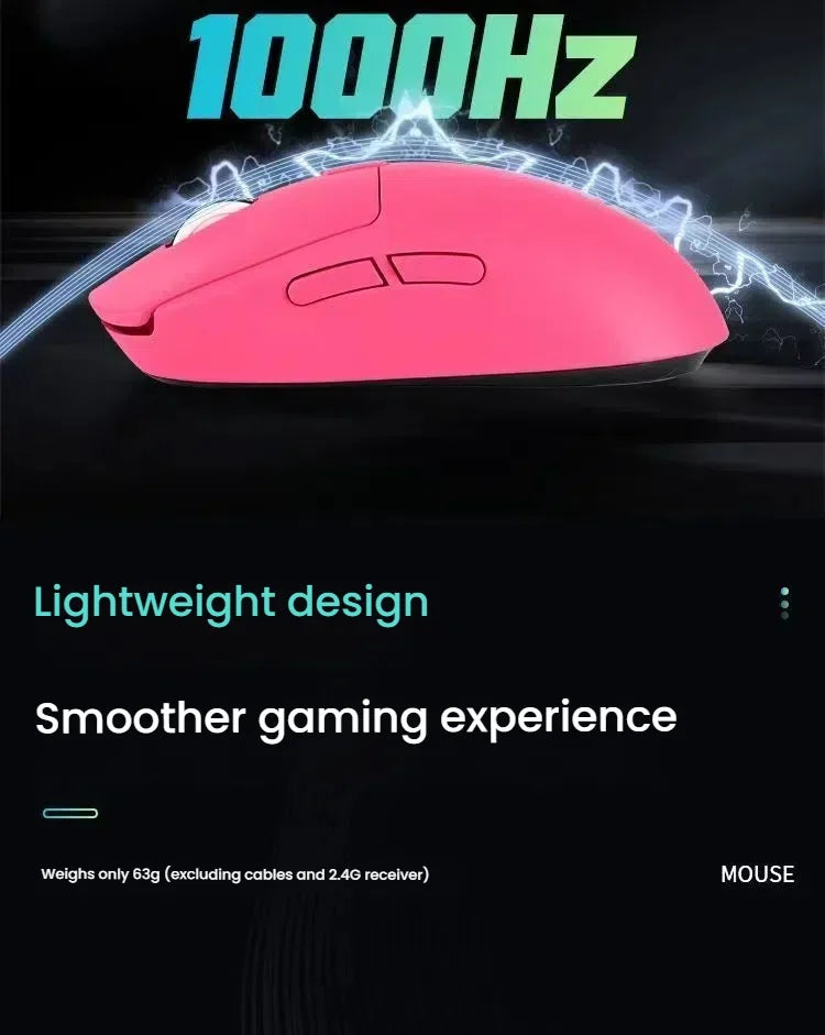 A New Generation M348 Lightweight Wireless Bluetooth Mouse 6-speed 6400DPI1K Return Rate Ultra-low Delay E-sports Sensor