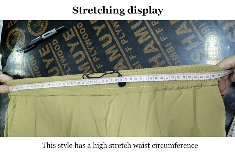 Men’s Streetwear Cargo Pants - Wide-Leg Loose Fit Trousers with Drawstring