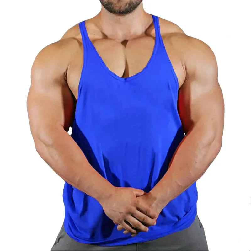Top Gyms Men's Clothes Tank Vest Gym Shirt Undershirt Man Sportswear Bodybuilding Workout Vests Muscle Clothing Brand Fitness