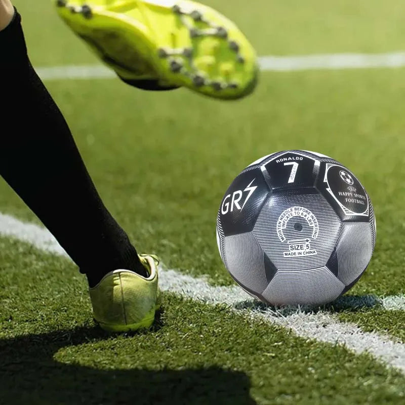 Professional Size 5 Soccer Ball - Seamless Waterproof PU Match Football