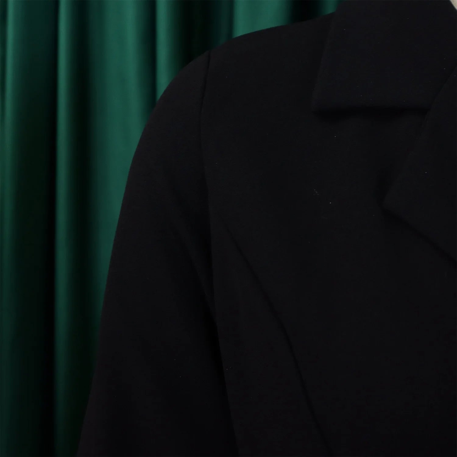 Elegant Dresses for Woman 2024 Autumn Winter New Trends Notched Collar Full Sleeve Sashes Pleated Mid Calf Solid Fashion Dress