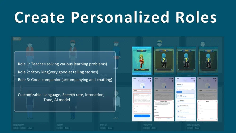 Tuya Smart AI Robot WiFi Early Education Toys for Children Speech Recognition and Voice Interactive Educational Learning Machine