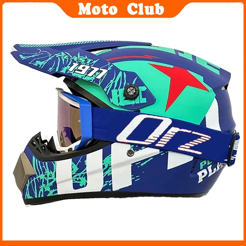 Kids Motocross Motorcycle Helmet Off Road Protective Helmet with Goggles