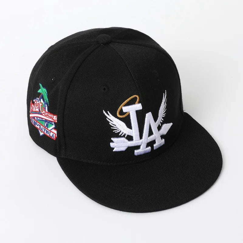 Hip Hop Flat Brim Baseball Cap – Summer Fashion Embroidered Letter Sunshade Hat
