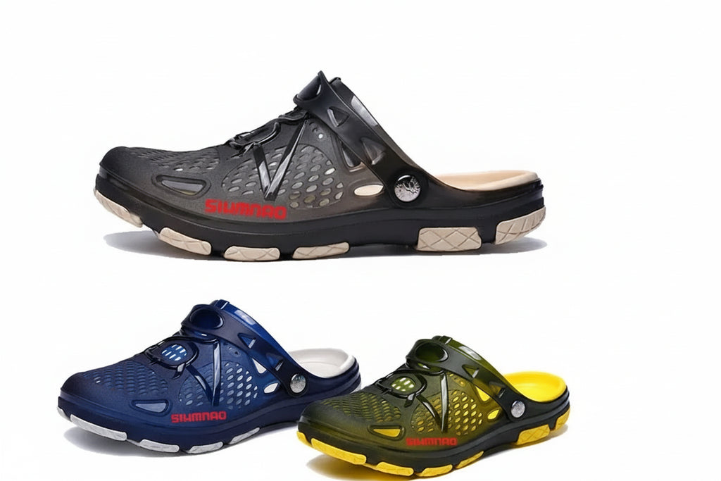 2026 Men's Summer Outdoor Sandals Anti-Skid Thick Soled Fishing Shoes - Lightweight Casual Beach Water Shoes - Durable Breathable Garden Clogs & Home Slippers