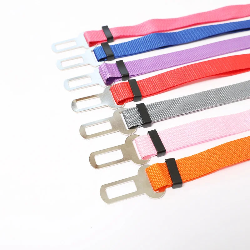 Adjustable Dog Cat Car Safety Belt Harness Leash