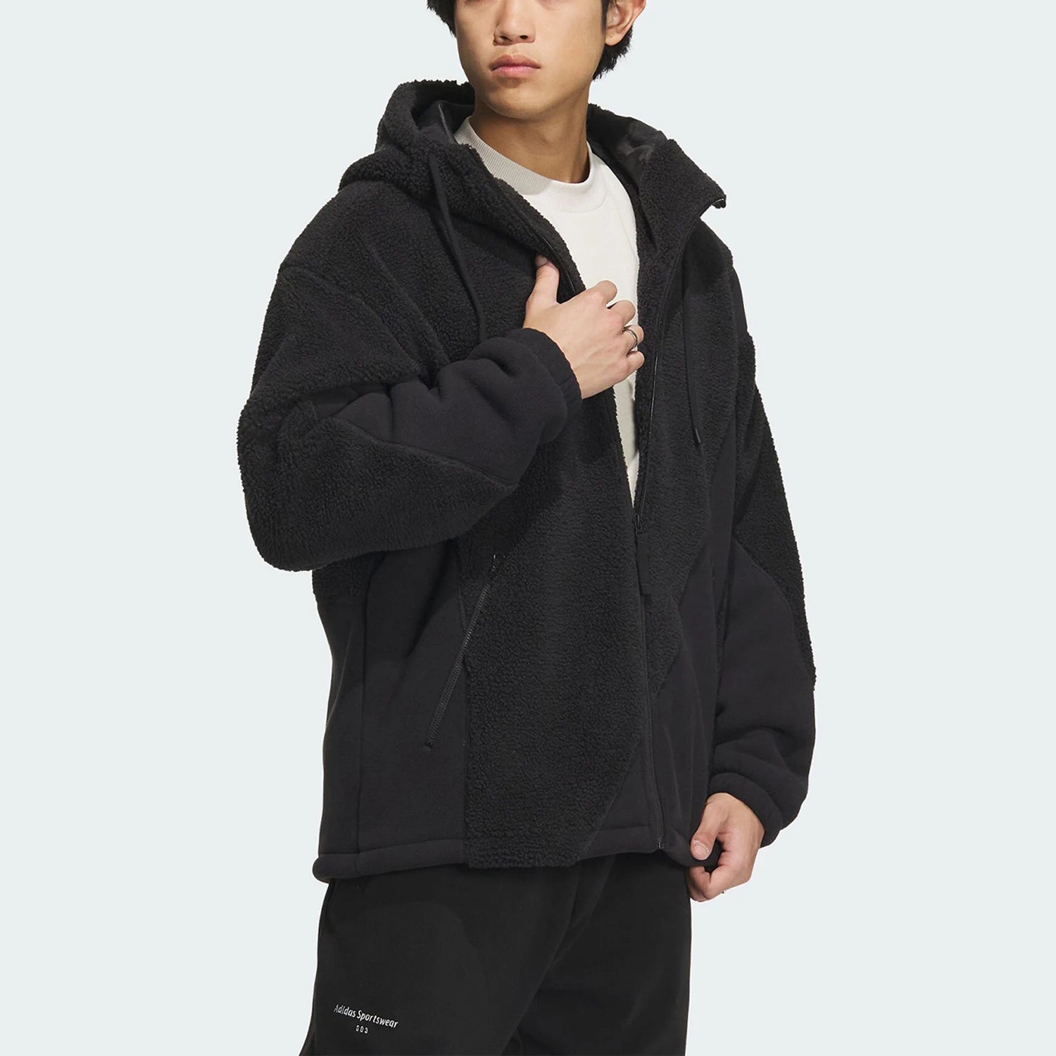 Originals Knit-Fleece Winter Jacket - Thermal Full-Zip Mock Neck IP4973 - Premium Heritage Track Top