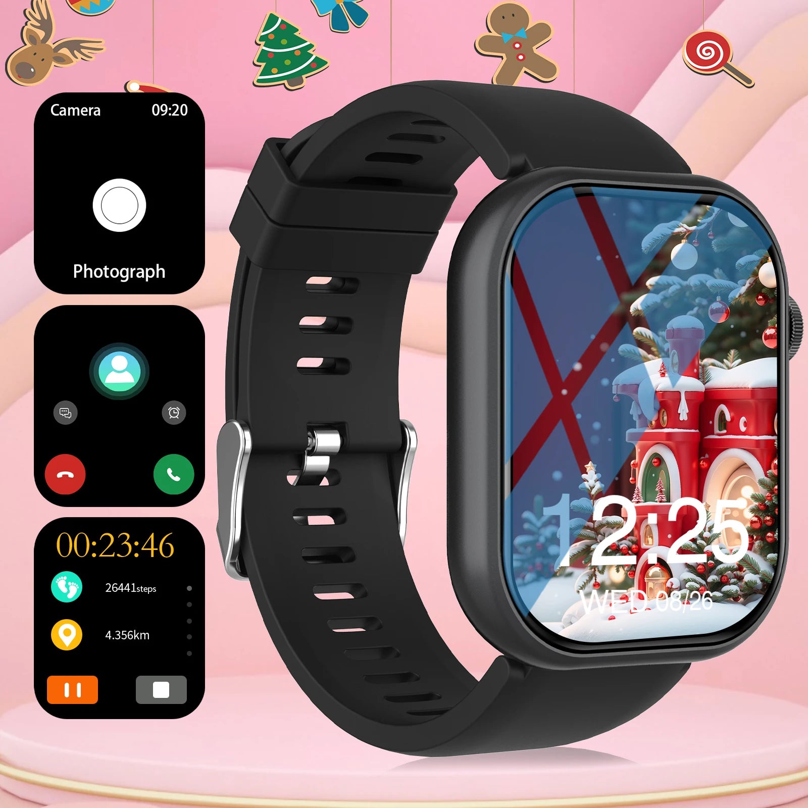 Smart Watch for Men & Women – Wireless Calling/Dial, App Notifications, Sports Fitness Watch for iPhone & Android