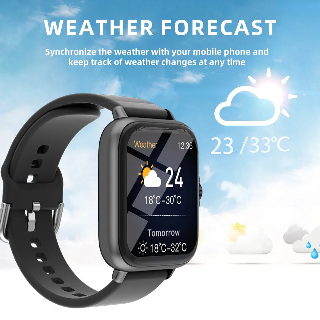 1.83'' Waterproof Smart Watch – Bluetooth Call, Sleep Monitoring, Sports Pedometer, Information Alerts for iPhone & Android - trendingshoping.com
