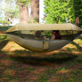 Double Camping Hammock With Mosquito Net Easy Setup Portable Outdoor Travel Tent Bed