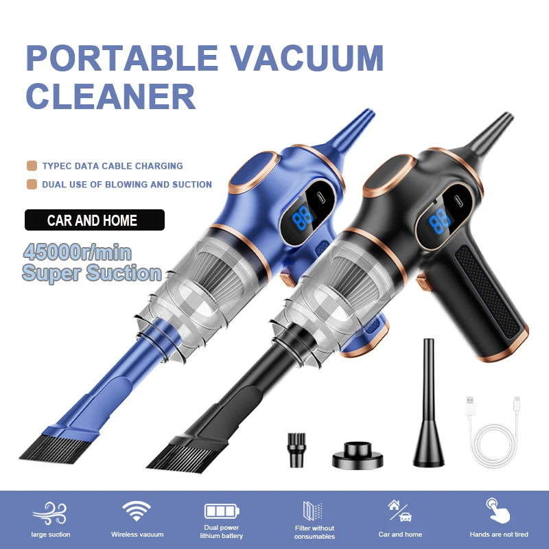BELIBUY Portable Car Vacuum Cleaner Multifunctional Household Cleaning Machine High-Power Office Strong Carpet Cleaner Machine - trendingshoping.com