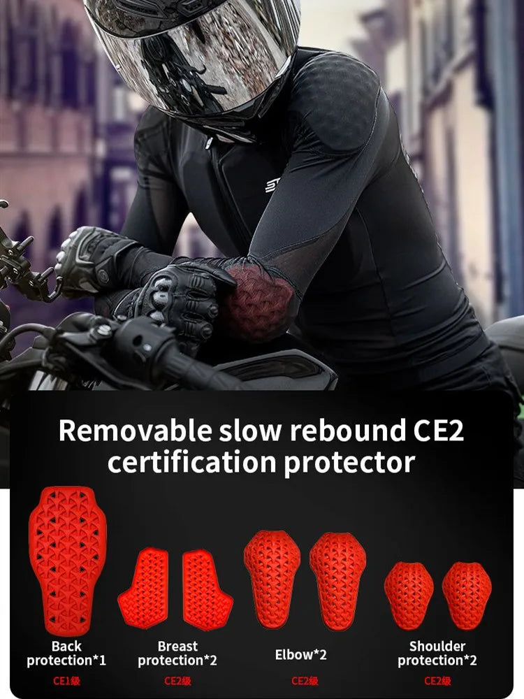 Summer Motorcycle Jacket Full Body Armor Protection for Motorbike Racing Lightweight Motocross Moto Jacket