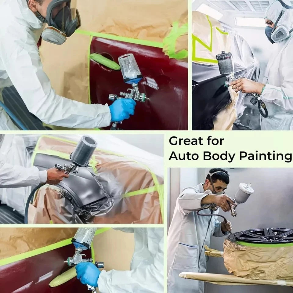Masking Paper Pre-Taped | Protective Covering for Walls, Cars & Painting Projects