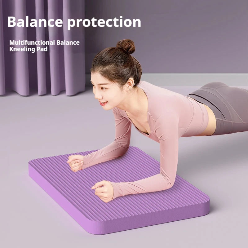 Thick Yoga Mat Home Workout Balanced Gymnastics Mat Pilates Accessories Non Slip Abdominal Wheel Assisted Kneeling Pad Gym
