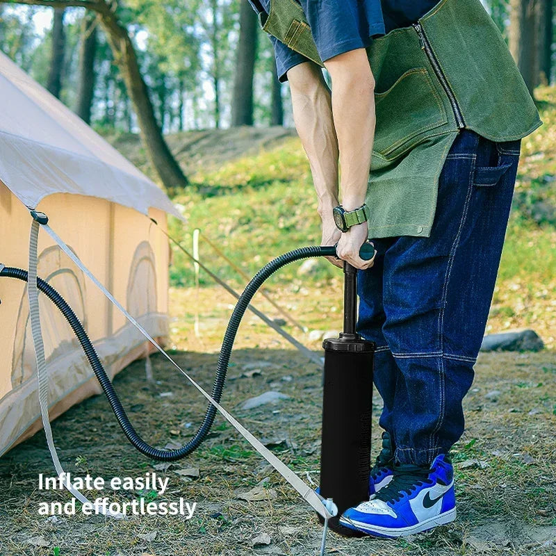 Outdoor Camping Complete Set Large Inflatable Tent New Material Equipment With Sun Protection Overnight Shelter