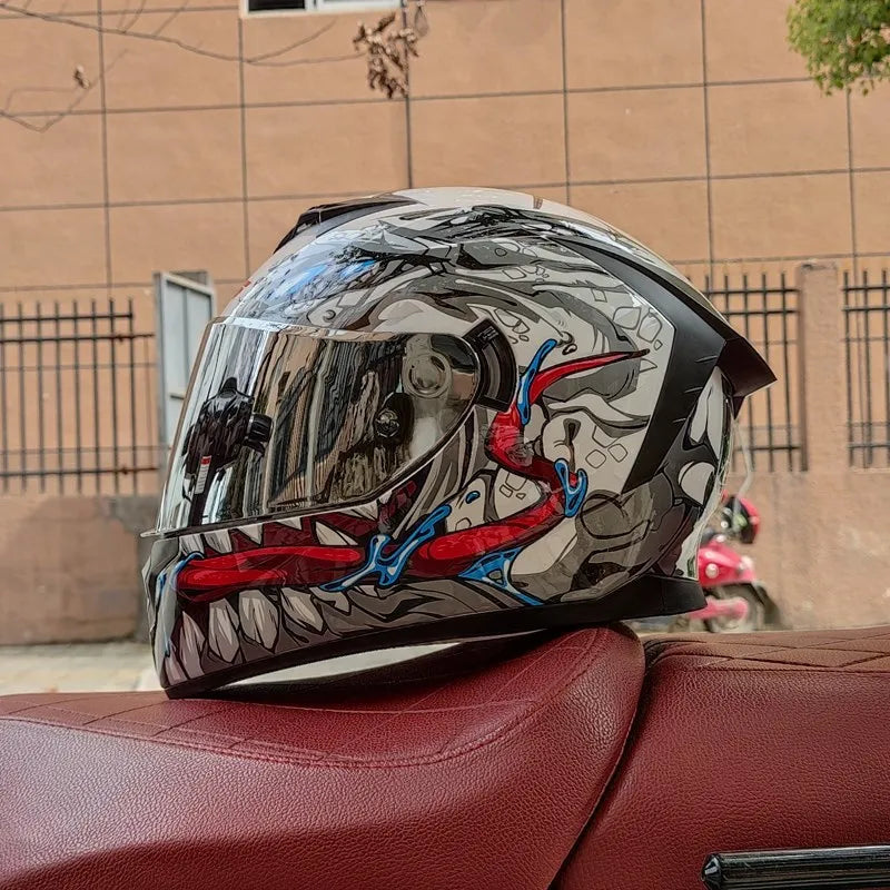 Motorcycle Scooter Full Face Helmet Modular Riding Safety Helmet