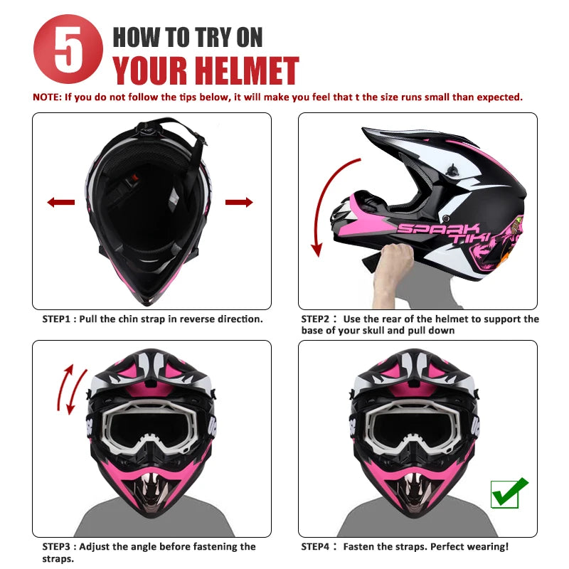 Motocross Motorcycle Helmet Adult Off Road Racing Enduro Helmet