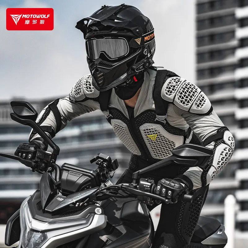 Motorcycle Jacket Moto Body Armor Motocross Racing CE Motorbike Protection Gear Clothing Pants Cycling Suits Off Road Equipment