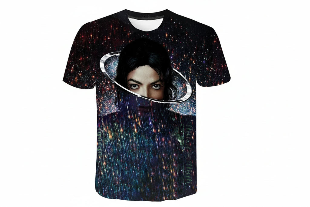 TShirts Singer Michael Jackson 3D Print Casual Fashion Oversized Round Neck T Shirt Kids Boys Girls Tees Tops Tshirt Clothes
