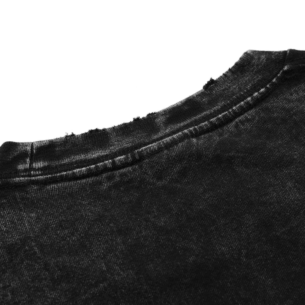 Head Full of Dreams Washed T Shirts Streetwear Novelty T-Shirt Coldplays World Tour 2024 Tee Shirt Cotton High Street