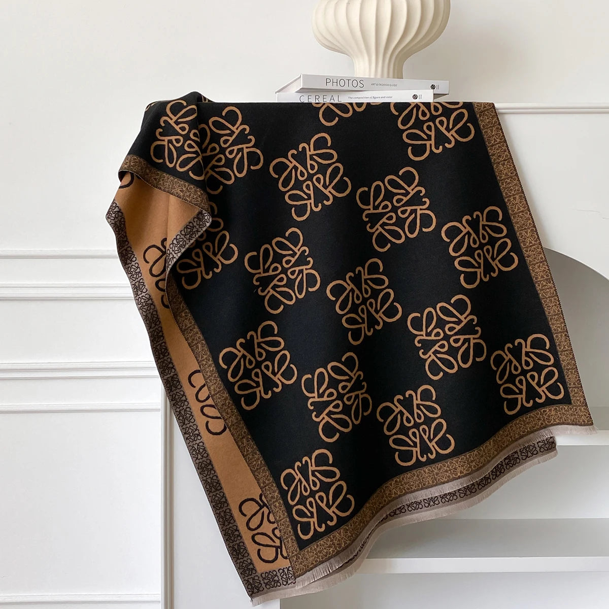 2025 Luxury Brand Women's Winter Warm Cashmere Scarf - Pashmina Shawl Wrap, Hijab, Travel Stole, Echarpe, Thick Warm Blanket