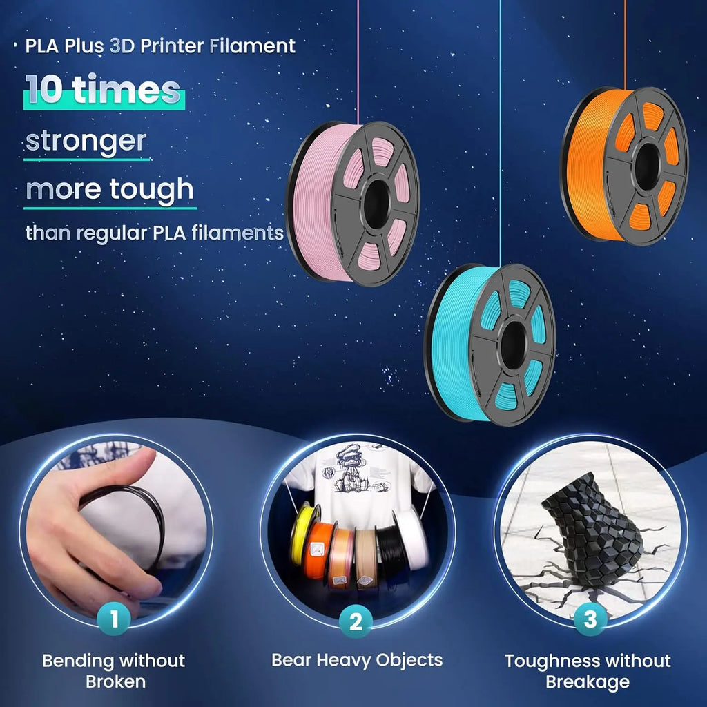 SUNLU 3D Printer Filament 1.75mm PLA and Other Material Options