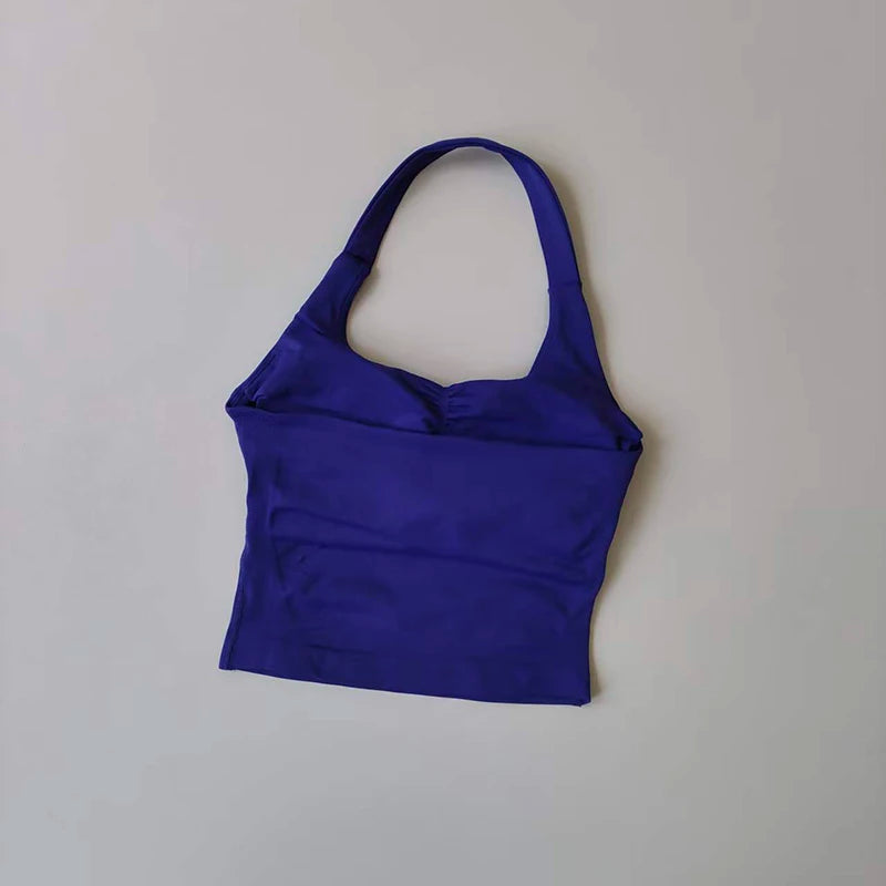 Women Fitness Sports Bra Halter Yoga Pilates Top