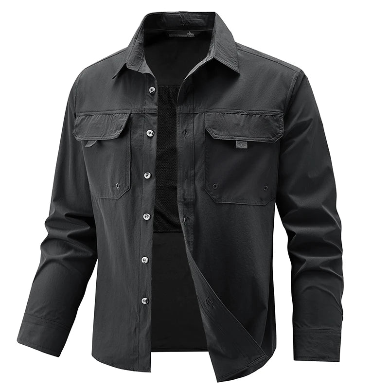 Men’s Breathable Long Sleeve Work Shirt