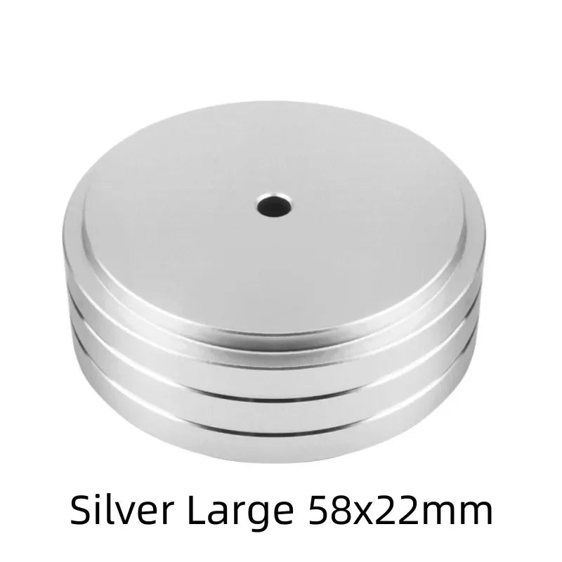 Speaker Spikes Stand Feet Pad Foot For Speakers CD Amplifier 58x22mm 40x20mm Aluminum Alloy Rubber Portable Audio Video 4sets