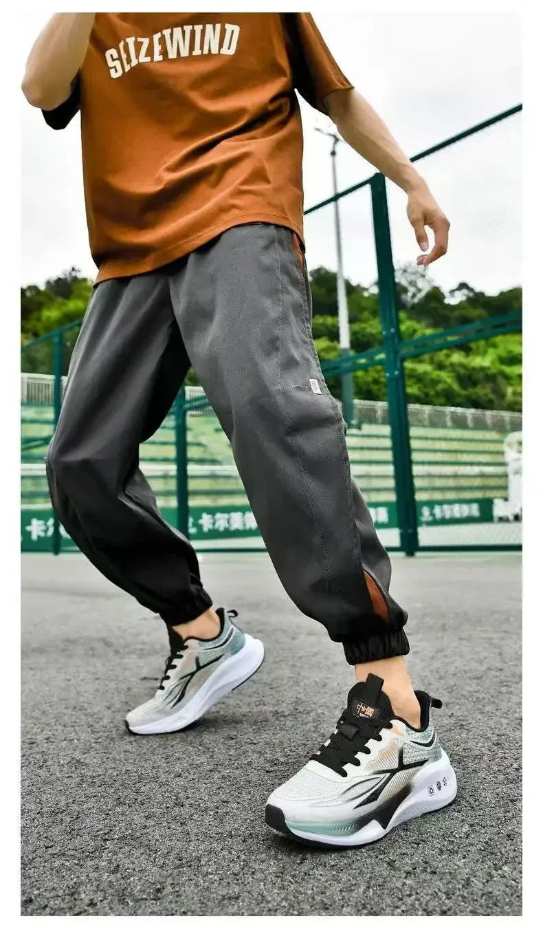 Men’s Lace-Up Running Sneakers | Lightweight Comfortable Walking Shoes