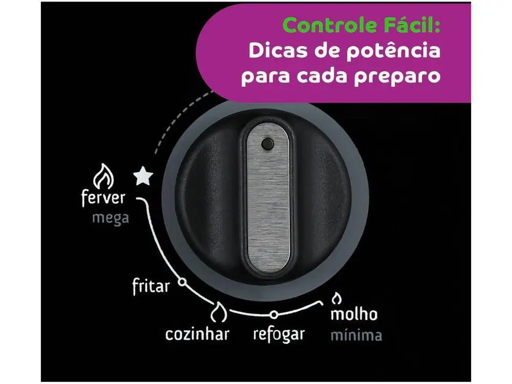 Cooktop 5 Gas Bits LPG Consul Tempered Glass-Bivolt